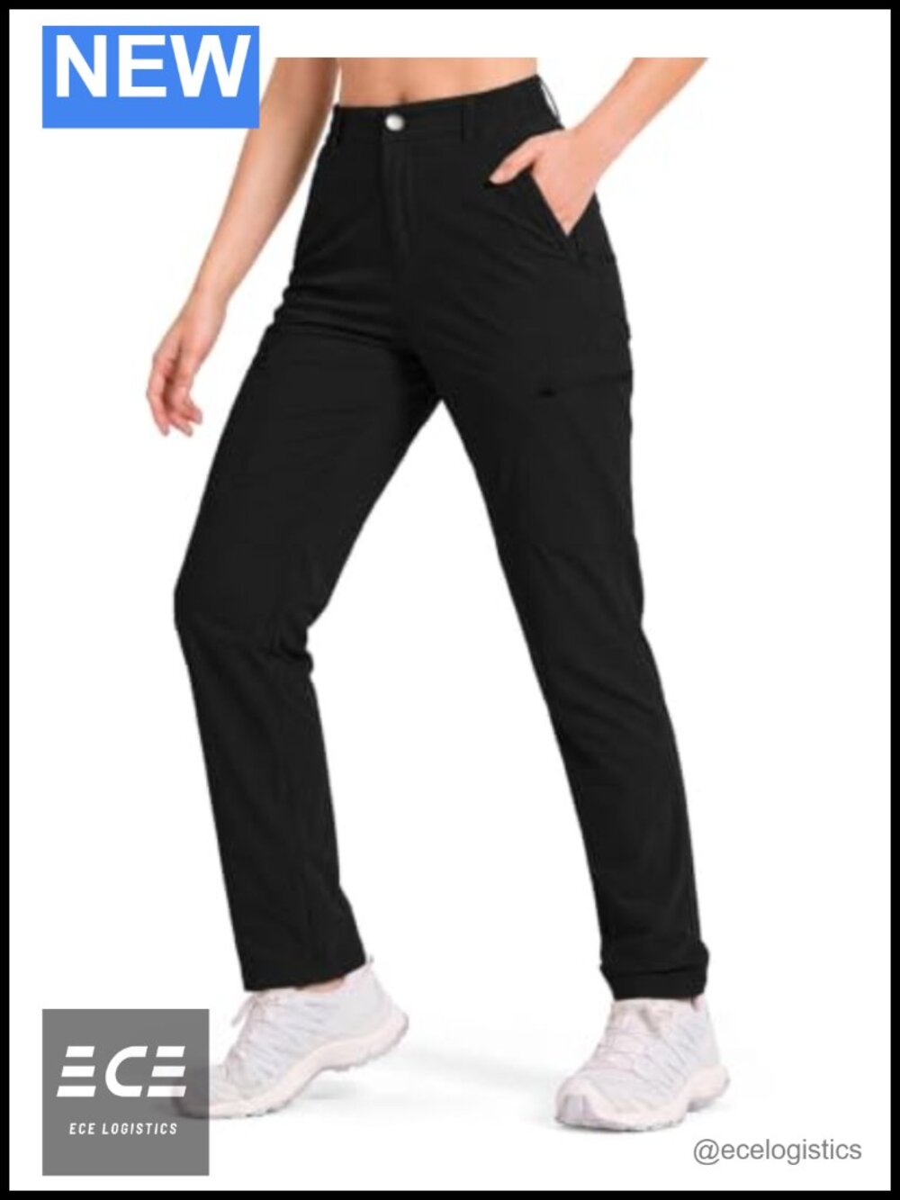 Women's Lightweight Hiking Cargo Pants Stretch Ripstop Nylon